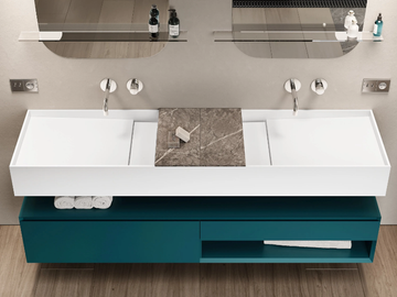 EVOLINE - Wall-mounted vanity unit with doors by MOMA Design - view 2